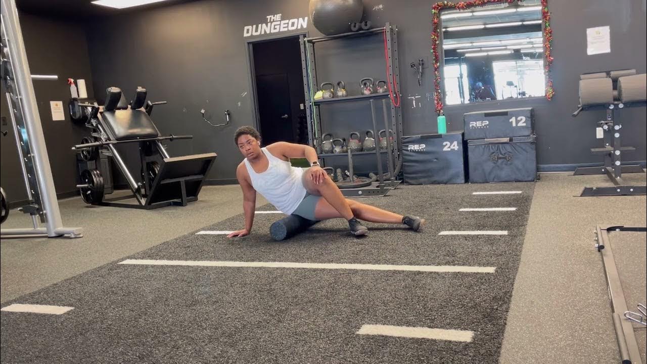 Foam roll TFL and Glute Med YouTube