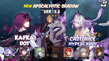 E0S0 Kafka/Hysilens/Black Swan DOT x E0S1 Saber Team | Apocalyptic Shadow 3.6 | Honkai Star Rail F2P