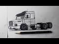 Como desenhar uma scania 113 h