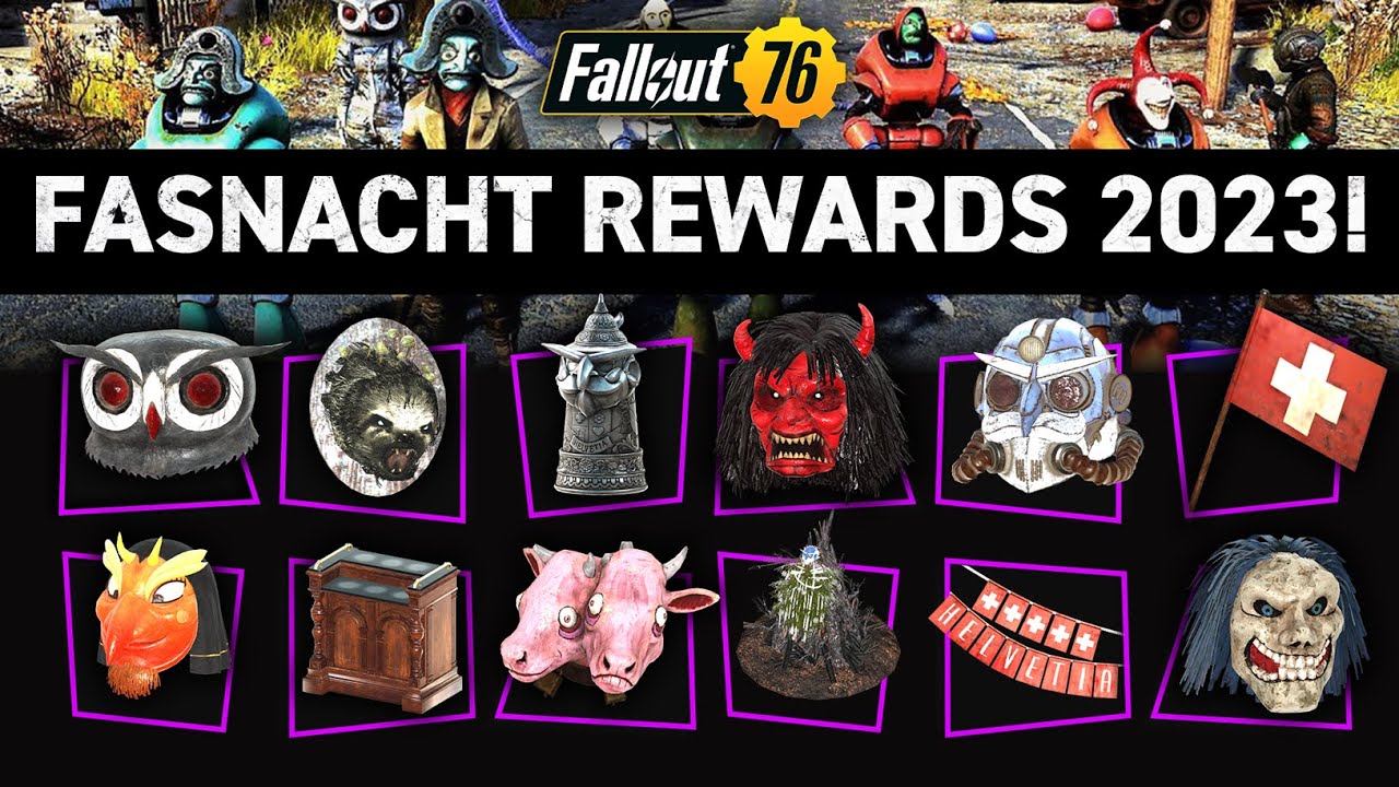 ALL FASNACHT REWARDS 2023 Fallout 76 YouTube