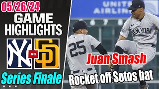 New York Yankees vs San Diego Padres [FULL GAME] | Juan-Punch Man ! Series Finale