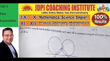 Two equal circles touch each other externally at C and AB is a common tangent to the circles. Then,
