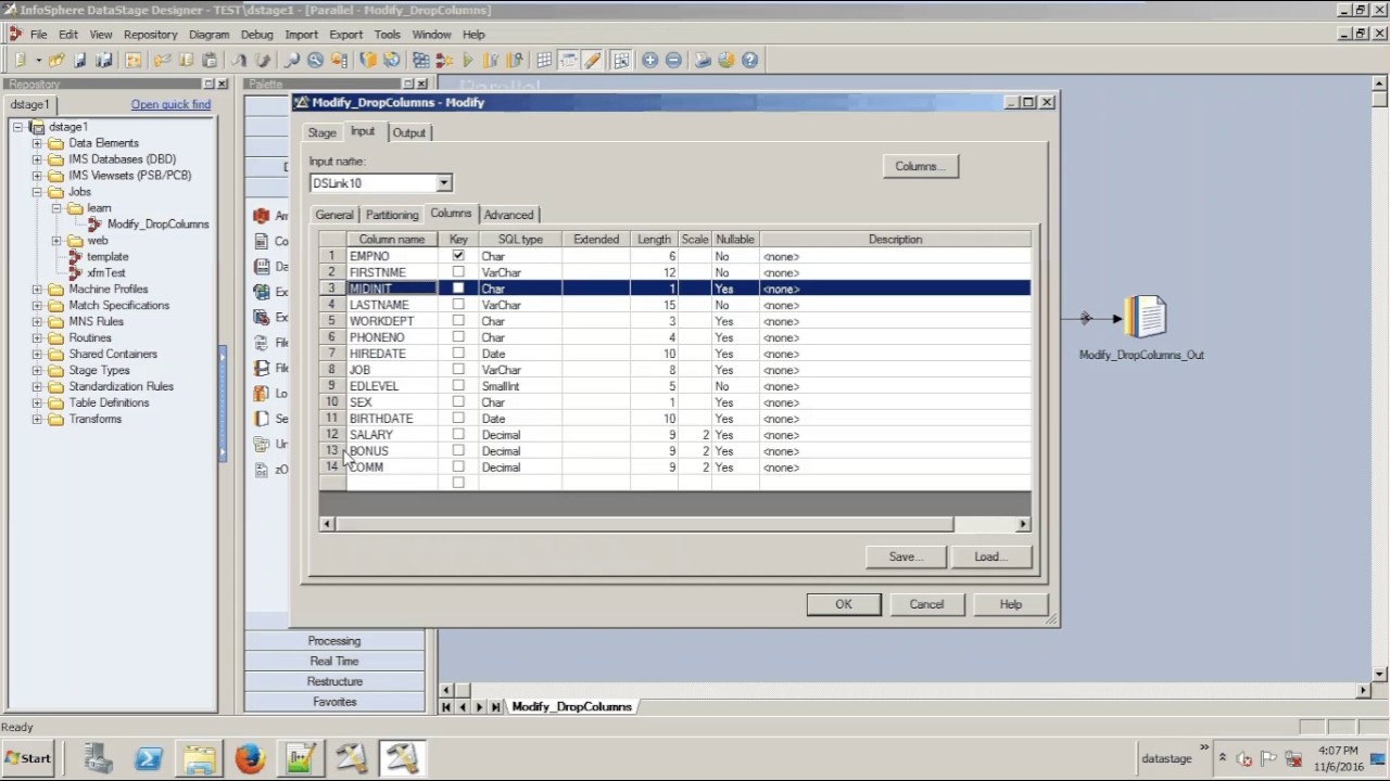 ModifyStage Drop Columns YouTube