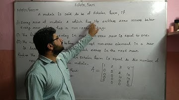 Echelon Form-Rank Of A Matrix [Matrix L-14]