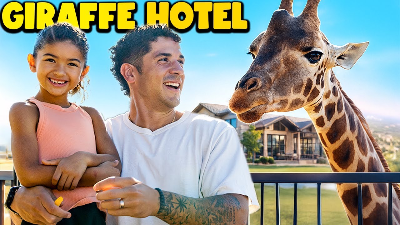 I Took My Kids to a Giraffe Hotel in Texas!!!