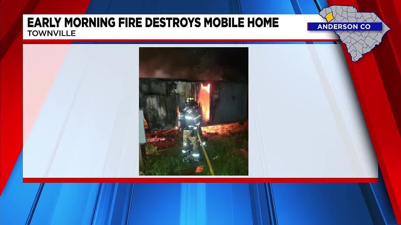 Mobile Home Fire in Townville - YouTube