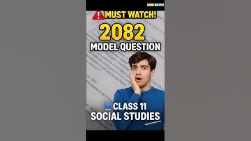 🔥 Class 11 Social Studies Model Question 2082 | Must Watch Before Exam! 📚#class11 #viralshort