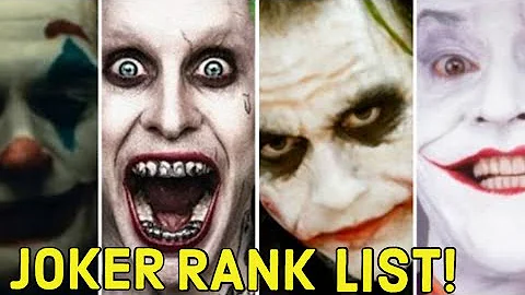 #Joker #RankList #JokersRanked Movie Jokers Ranked! | Who's the BEST?
