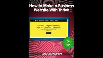 Thrive #Shorts – Let’s Build a Complete Business Website with Thrive Suite, in under an hour!