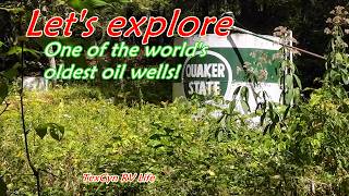 Exploring old Quaker State oil rigs Mineral Springs Park, PA