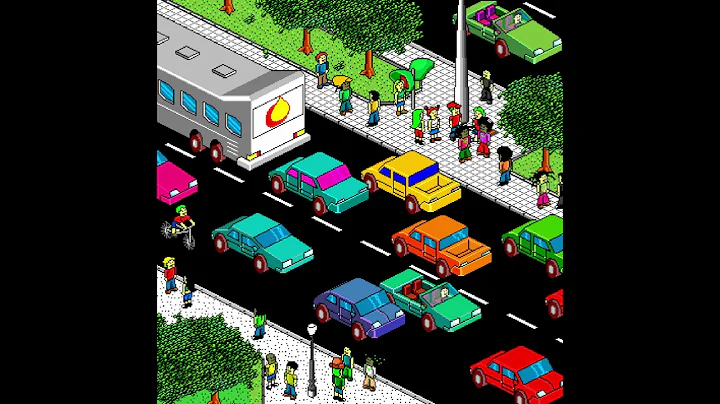 Coloring Pixels - Street (Isometric Pixel Art)