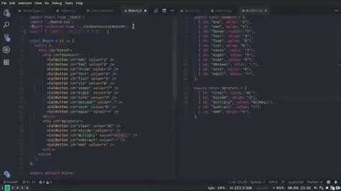 Developing a JavaScript Calculator with React in 1 Minute TimeLapse