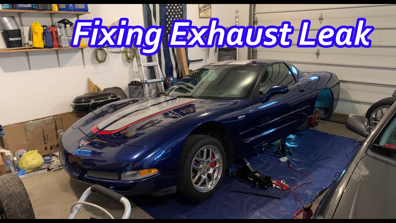 How To Fix Exhaust Leak C5 Corvette Z06 YouTube