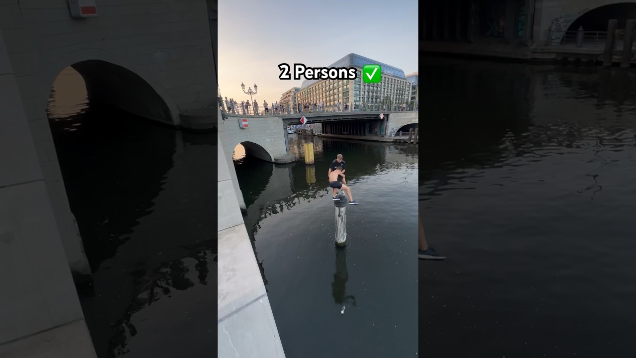 How many Persons Can Jump on this Pole 🤔 