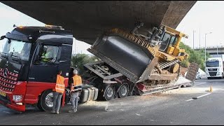 Total idiots in Trucks ! 20 Extreme Dangerous Truck Skills - Excavator &amp; Truck &amp; Crane Fails #37
