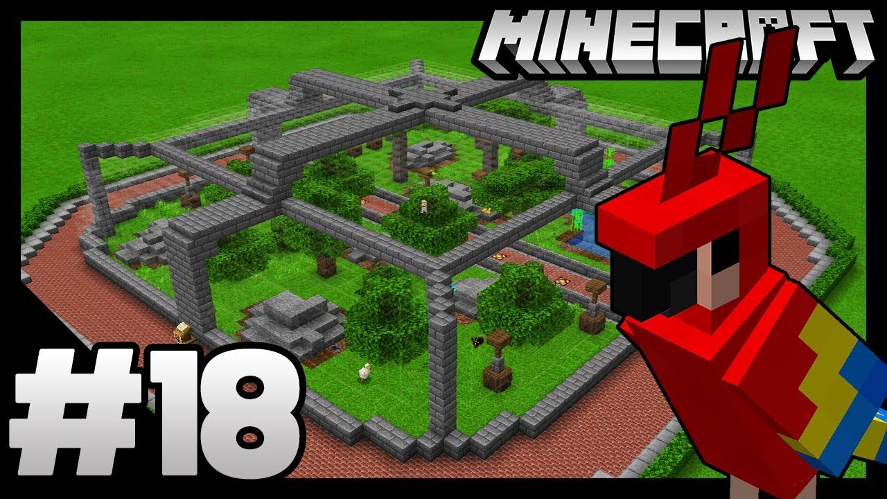 BIRD ENCLOSURE! - Let's Build A Zoo In Minecraft - Episode 18 - YouTube