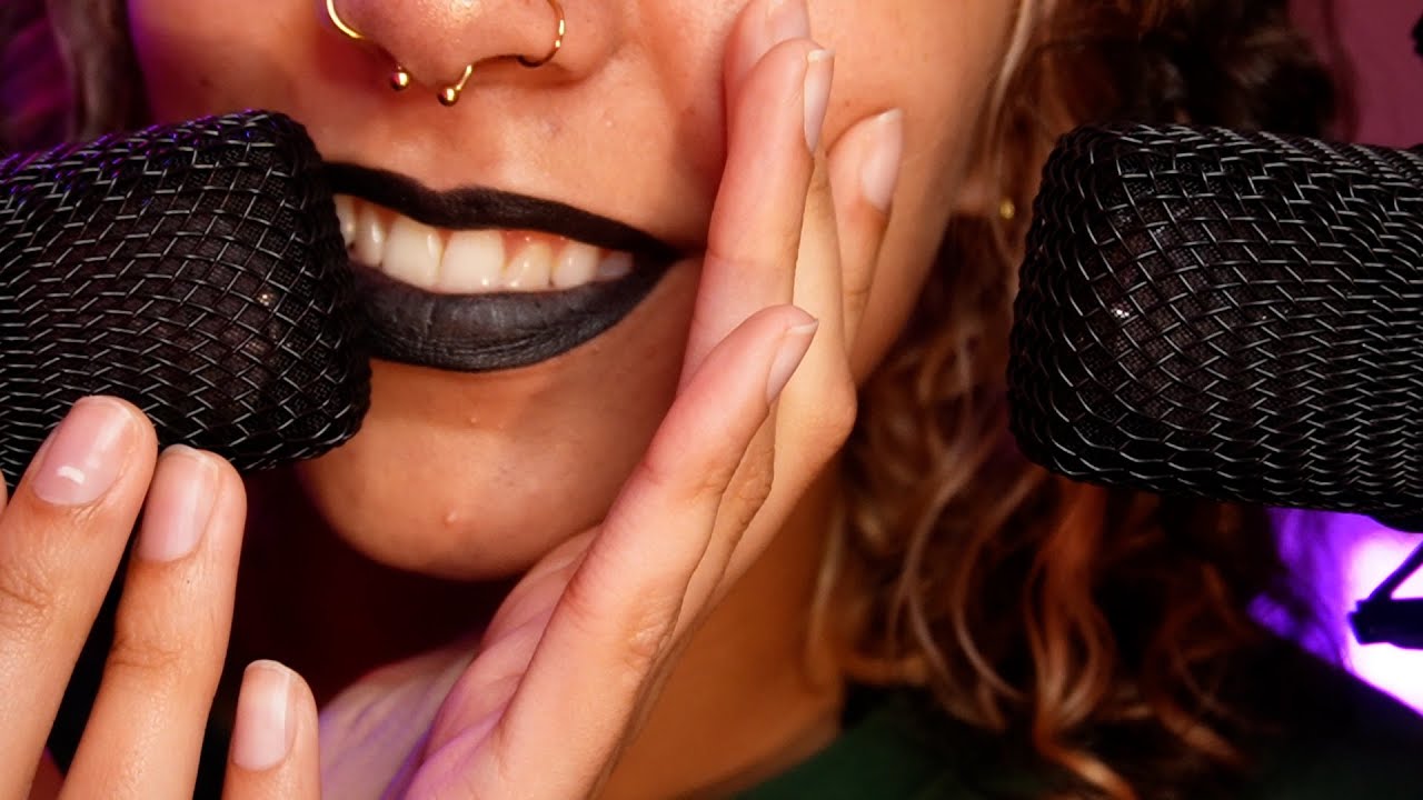 SUPER Sensitive Mouth Sounds (smile sounds) ~ ASMR