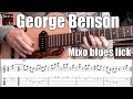 George Benson jazz guitar lesson w/ tab | Mixolydian blues scale