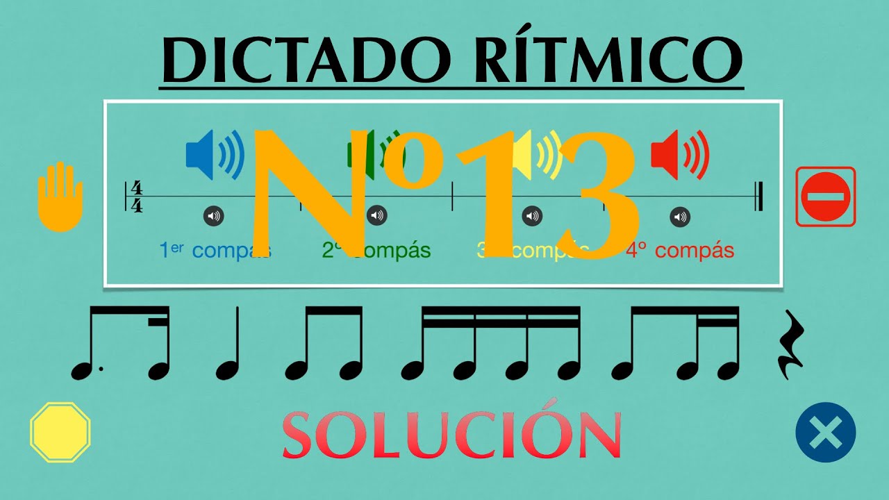 Dictado rítmico nº13: Grupo corchea con puntillo y semicorchea.