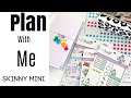 Plan With Me | Skinny Mini Happy Planner | Shine Sticker Studio