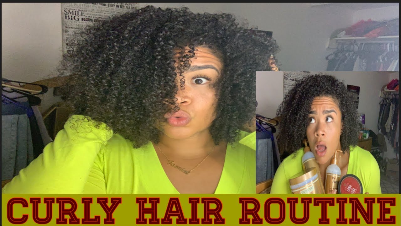 MY CURLY HAIR WASH AND GO NATURAL HAIR DEFINED CURLS YouTube