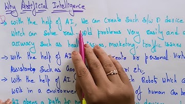 Artificial intelligence (AI) | Why & Goals | Lec-02 | Bhanu Priya