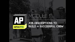 Asphalt Paving 101: Job Descriptions of the Paving Crew