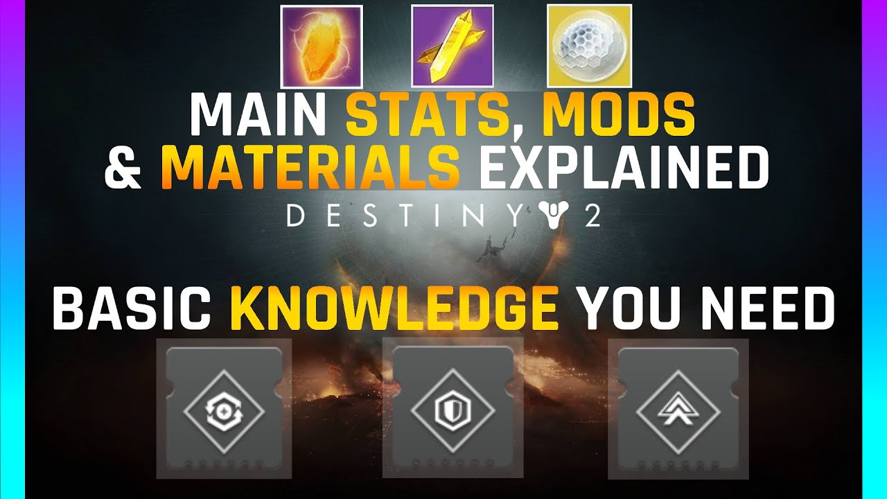 Destiny 2 | Beginner GUIDE for Character STATS, Basic MODS & MATERIALS