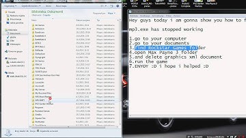 Max Payne 3 has stopped working error fix