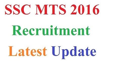 SSC MTS Recruitment Update Releasing result of Withheld candidatesWR