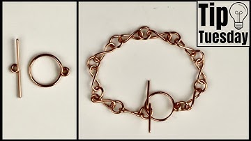 Toggle Clasp Infinity Sign Bracelet 16g @beadalon Artistic Wire Tutorial