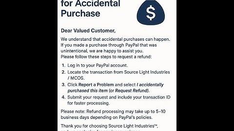 Important Notice Regarding Accidental Purchases During MCOS 5