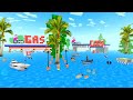 🌊 "The Whole City Got Flooded! Gas Station Underwater, Sharks Everywhere &amp; Boats Trying to Survive