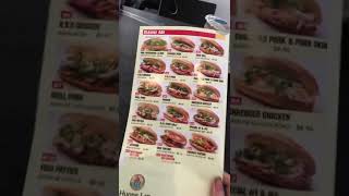 Huong lan sandwiches- vietnamese restaurant menu and price- sandwiches delicious