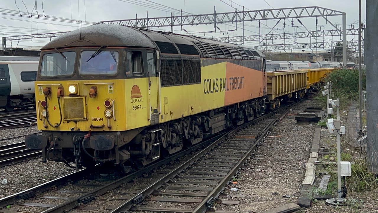 56094 Colas rail freight at Crewe railway station - YouTube