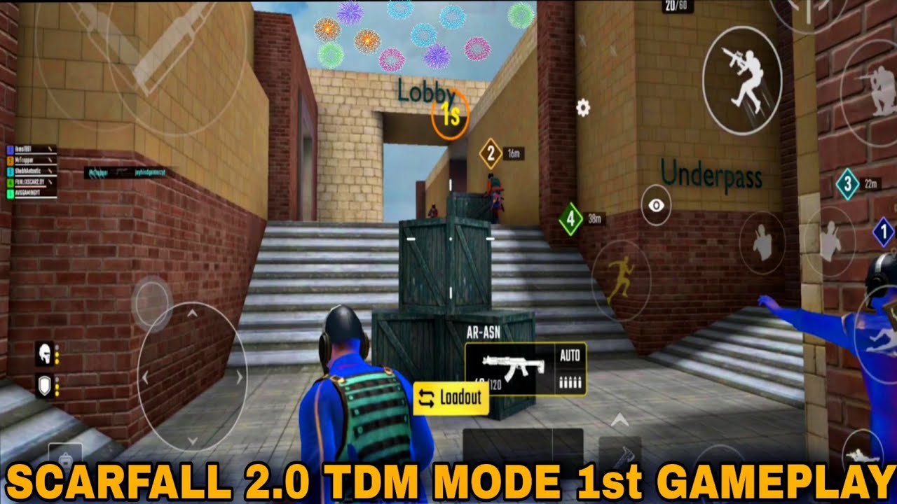 ScarFall new club house arcade map and Team Death Match (TDM) mode