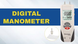 Digital Manometer Dual Port Air Pressure Meter Pressure Gauge Hvac Gas Tester