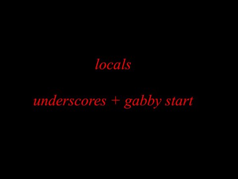 locals lyric video - underscores and gabby start