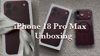 Full iPhone 18 Pro Max 512GB Burgundy Unboxing  | Camera Test, Accessories & Comparison with 17 Pro Max ✨ News
