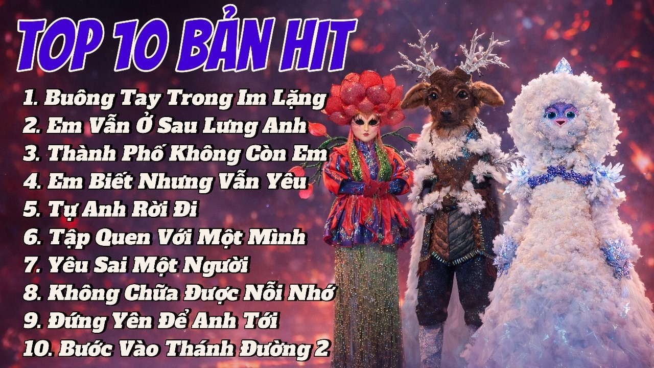 TOP 10 Bài HIT Ca Sĩ Giấu Mặt - Tự Anh Rời Đi | Tổng Hợp Nhạc Ca Sĩ Mặt Nạ 2026 Hot Tiktok