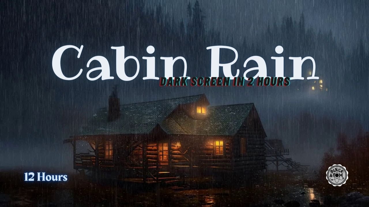 Cozy Cabin Rain Sounds ⨀ 12 Hours of Relaxing Rainfall for Deep Sleep ...