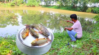 Fishing Video || Village fishermen are skilled at catching fish anywhere || Fish catching trap