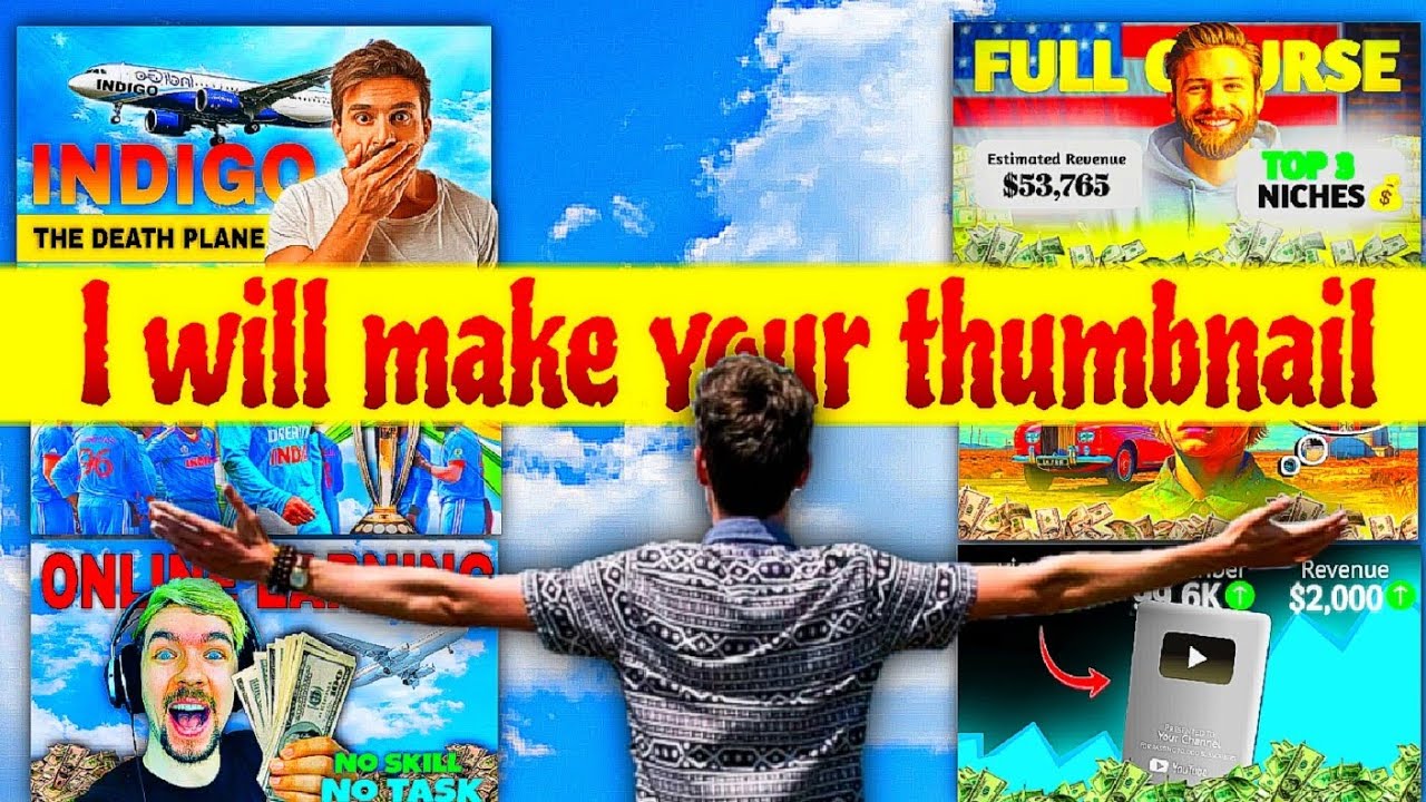 I WILL MAKE THUMBNAIL FOR YOU🤯🚀//#youshouldknow #facts #cartooncreator
