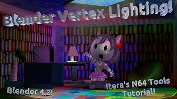 Blender 4.2 Gouraud Vertex Lighting and N64 Tools - Itera N64 Tools 1.1.128 ~ outdated