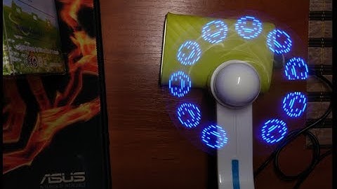 USB LED Message Fan with Computer Programming