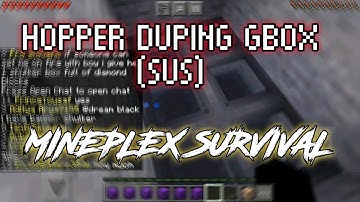 GBOX DUPING NEW METHOD (SUS) || TUTORIAL || MINEPLEX SURVIVAL