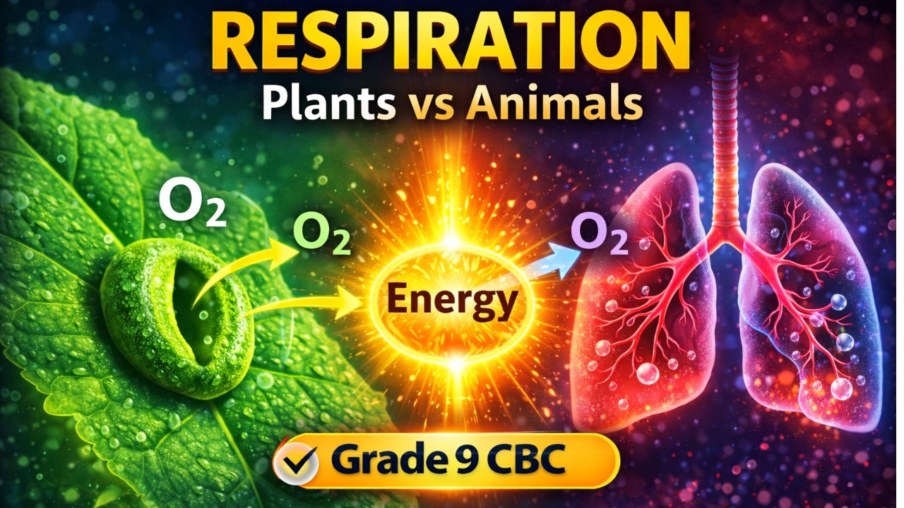 Respiration in Plants and Animals | Grade 9 CBC Integrated Science ...