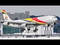 30 smooth landings from up close  brussels airport plane spotting bruebbr