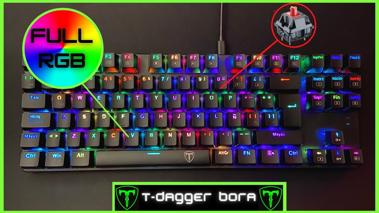 El MEJOR TECLADO MECANICO ECONOMICO 2022 ✅ T-Dagger BORA RGB