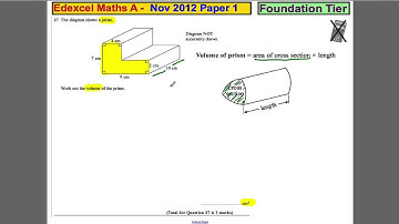 Q27 Edexcel GCSE Maths 1F November 2012